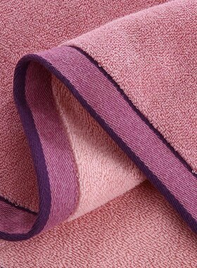 金号纯棉毛巾浴巾加大加厚浴巾毛巾*1浴巾*1方巾*X1紫色礼盒装