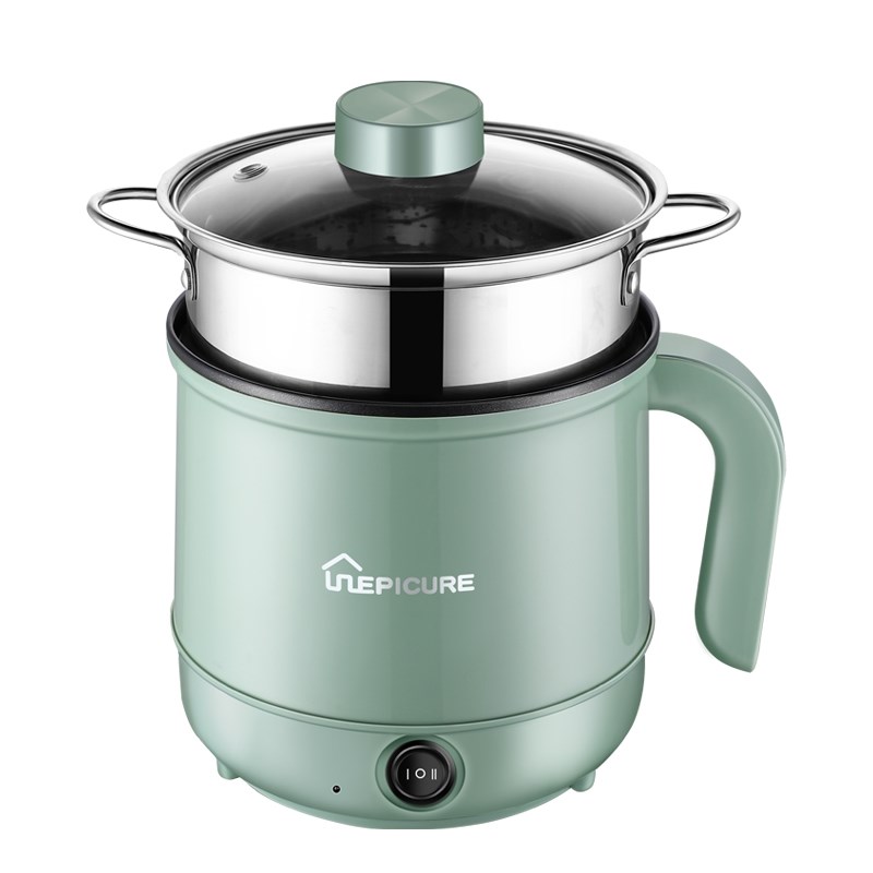 电煮锅110V中国台湾小型迷你多功I能宿舍煮泡面火锅电热锅