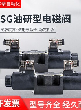 油研型液压电磁阀DSGn双头02 03 DC24 AC110 AC220 DL