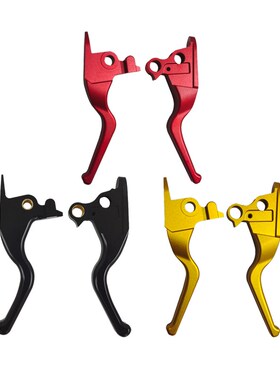 Black3黑三哈雷公路滑翔改装A三指牛角路威S街霸改装短牛角红色金