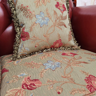 美式提花b沙发套罩座套花卉田园沙发罩定制全包万能套Z四季布艺定