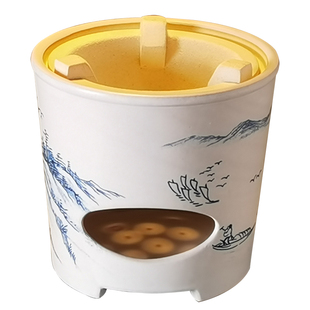 老岩泥复古蜡f烛温茶炉底座围炉煮茶器家用套装侧把壶陶瓷暖茶器