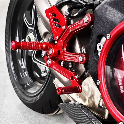 适用钱江赛921 Super921  改装竞技升高脚Q踏战斗坐姿挂档杆总成