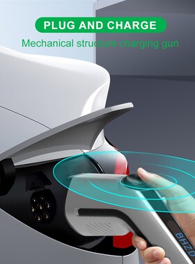 7kw欧标充电桩绿色新能源电动汽车家用户外交流N桩Type2壁挂充电