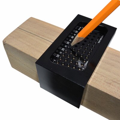 T-type Hole Positioning Ruler Scriber JStrong Toughness Wood