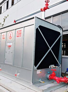 淬池降温用火方形全T钢横ADT流冷却塔 CI认抗氧化耐证腐蚀