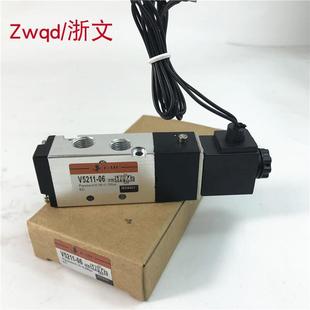 AC220V 磁 06D V5V211 DC4换向电阀气动阀 浙阀E2MC