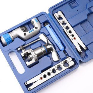 铜管扩口器偏心空调安装扩管器扩孔器喇叭口制冷专用工具全套胀管