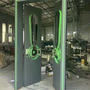 乙级电动款式KTV酒吧可科幻网红门KTV隔音门影音掌纹源头