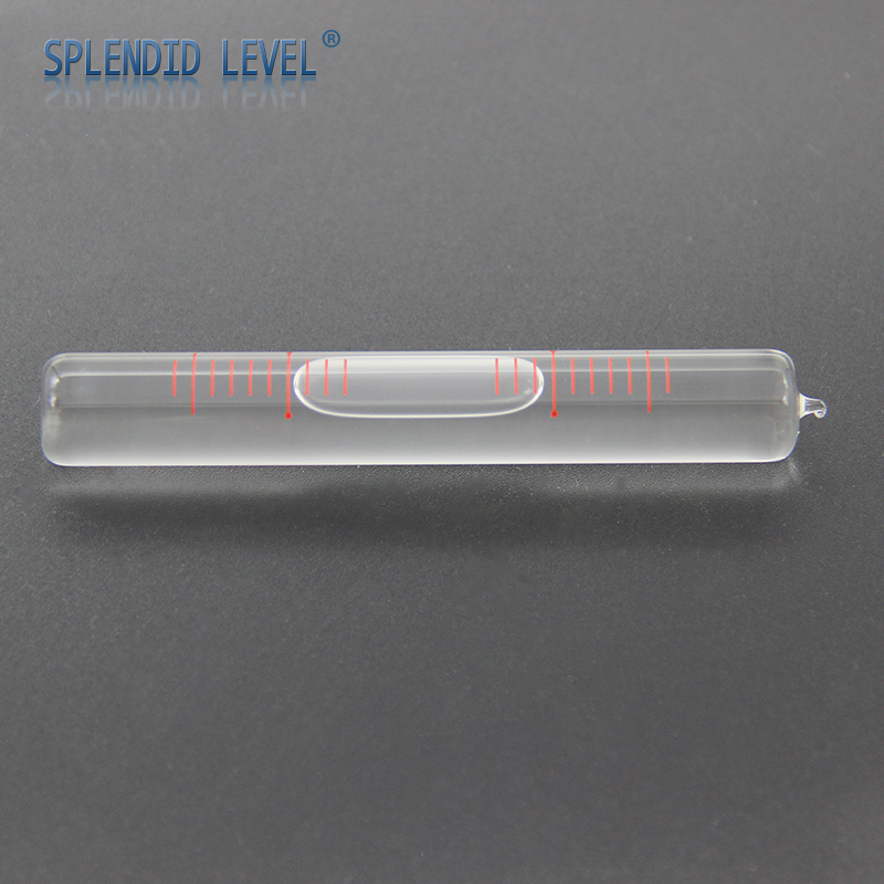 长条全玻璃水平泡0.02mm/m高精度4秒管状气泡水平仪水平配件