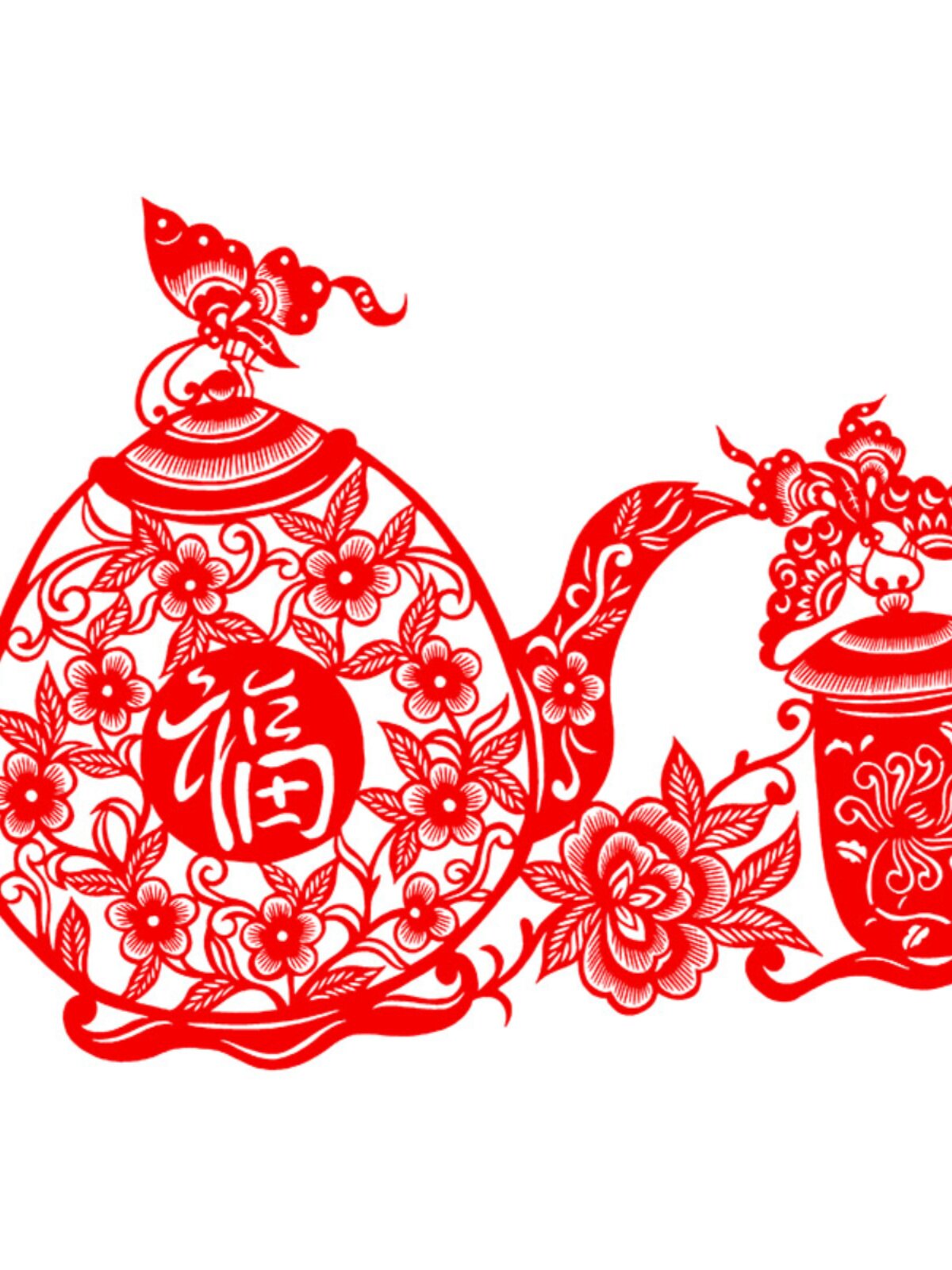 喜鹊登梅一帆风顺纯手工剪纸成品中国风传统文化装饰画镂空刻纸作