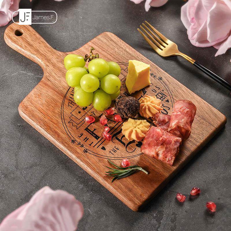 James.F相思木食物托盘进口木材抗菌防霉高端厨具放蔬菜饼干果盘