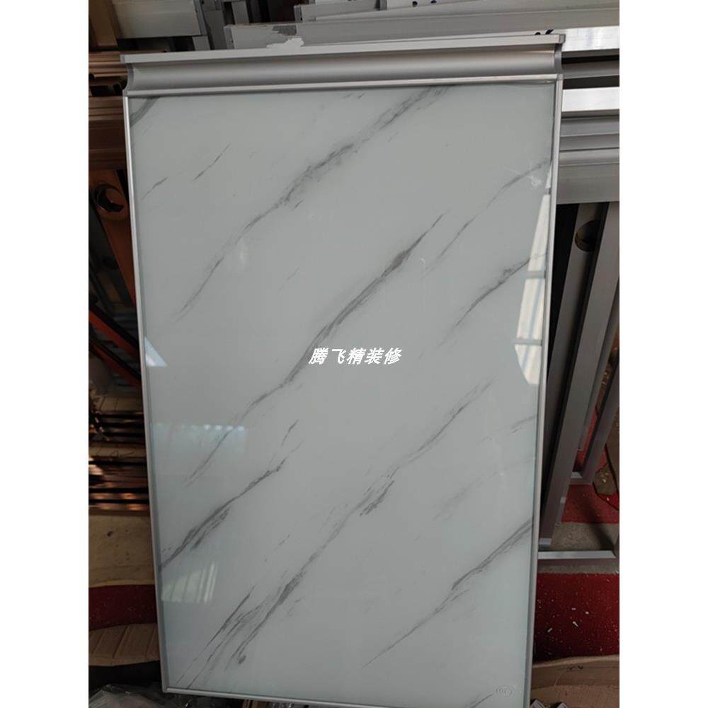 橱柜门自装 门板晶钢门厨房整体橱柜门定制钢化玻璃门可单个配做