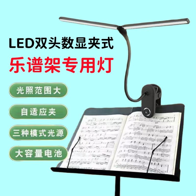 钢琴灯练琴专用充电式谱架灯琴谱灯二胡古筝小提琴护眼台灯夹子灯