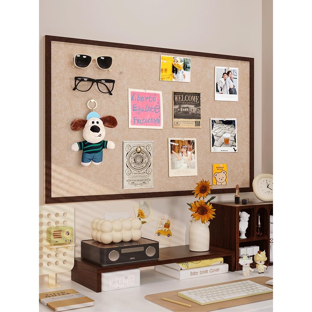 毛毡板墙贴照片墙背景板软木板羊毛毡墙贴拍立得照片相片挂墙装饰