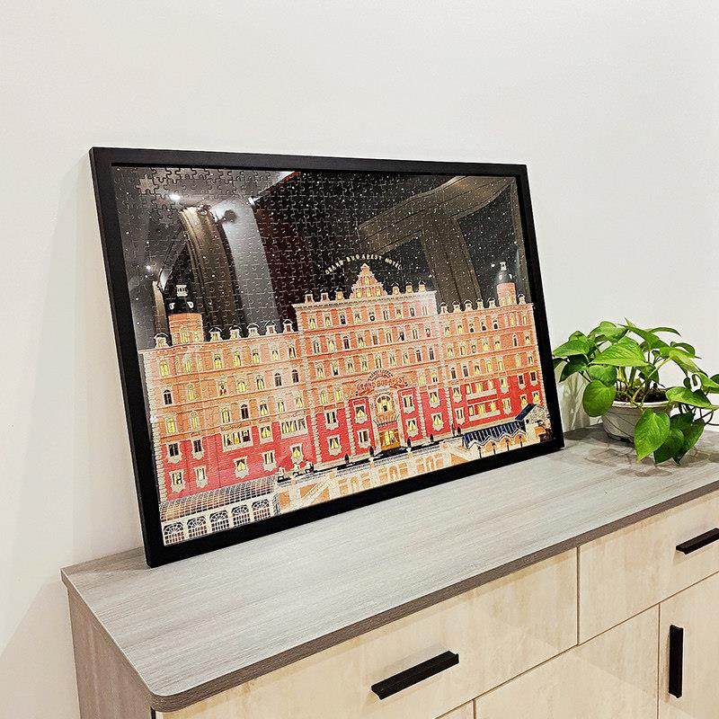 拼图相框框架装裱简约50x70 75厘米1000片2000片画 画框空框挂墙