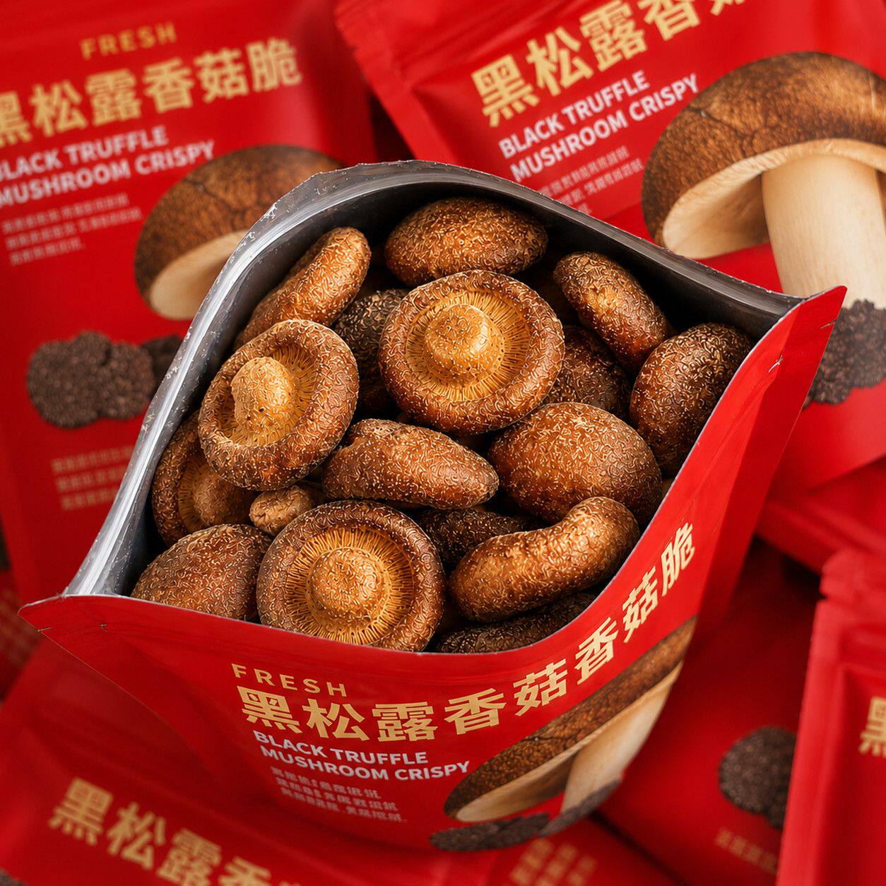 山姆达同款!黑松露香菇脆零食
