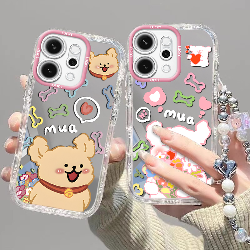 OPPOreno8透明时尚手机壳手机链