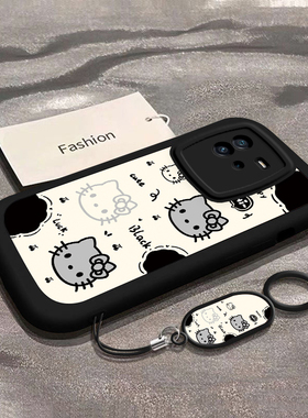 适用iQOOneo6/5/3手机壳855/竞速版硅胶neo6SE全包5SE软壳5活力版新款5S防摔外壳neo3防摔网红新年黑色KT猫