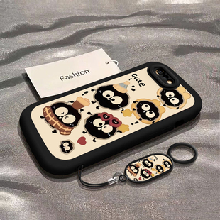 适用OPPOR11系列手机壳R11S硅胶R11ST直边R11plus全包R11splus防摔男女通用保护套软壳时尚爆款可爱戴帽煤球