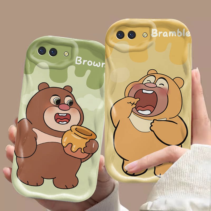 适用OPPOA5新款A52手机壳A53奶油壳A55全包A55S可爱A56网红A56S经典A57个性A58A58X时尚卡通创意蜡笔熊大熊二