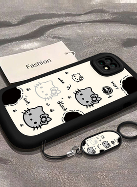 适用华为畅享20/plus手机壳20pro新款20E/20SE硅胶全包优畅享20plus/30E麦芒20/A20/30/40爆款新年黑色KT猫