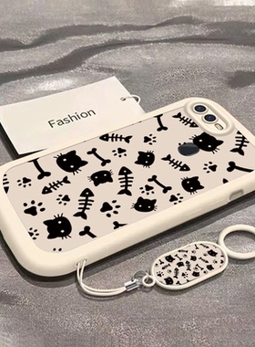 适用OPPOA7X手机壳A72新款硅胶F9全包防摔F11防滑F19pro+个性男女通用保护套时尚网红创意猫头鱼骨泡芙壳