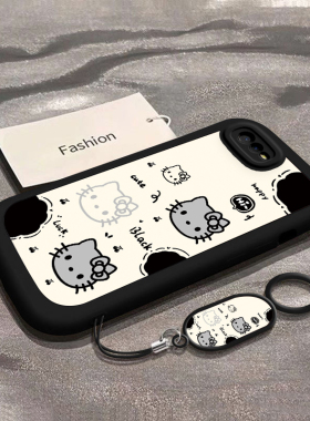 适用OPPOK1/K3/K5/K7/K9/K10/K11/K12/K13turbo手机壳X硅胶Pro全包plus/S防摔活力网红可爱男女卡通黑色KT猫
