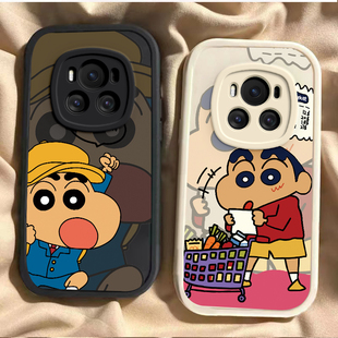 适用荣耀magic6/7/8手机壳pro硅胶至臻版全包RSR保时捷保护套男女防摔耐脏网红时尚高级趣味搞笑蜡笔小新