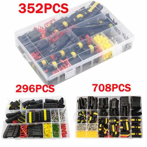 汽车防水连接器 708pcs HID公母头对插接头接插件 防水连接器