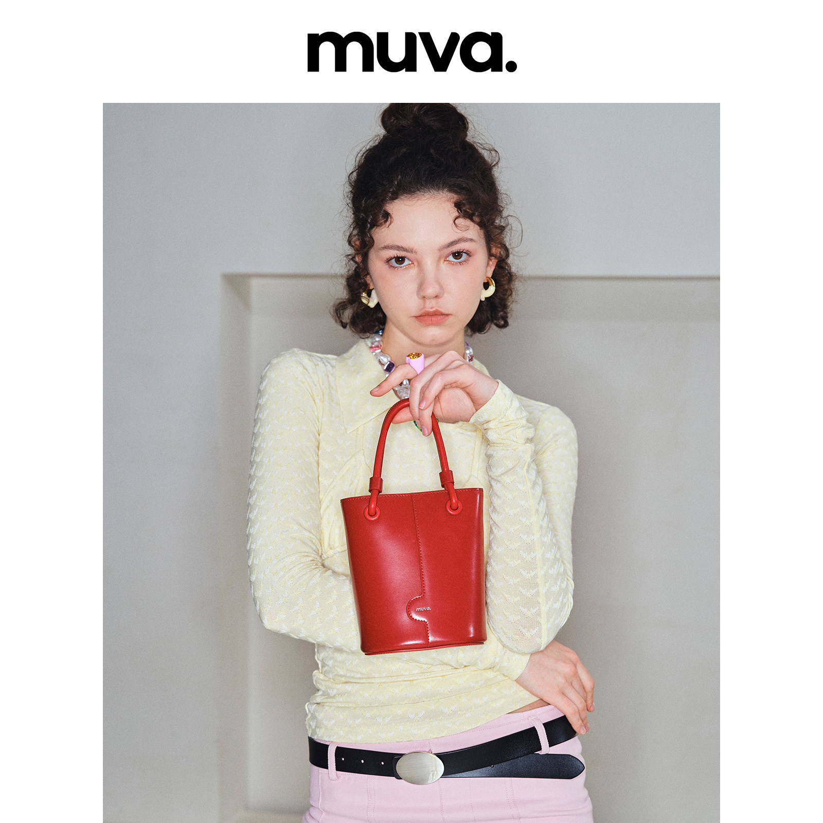 【所有女生的衣橱直播间】MUVA手拎小水桶斜挎包/多口袋双肩包