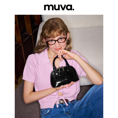 MUVA小公文手提包女款精致斜挎包高级感大气通勤手提拎包8.15新款
