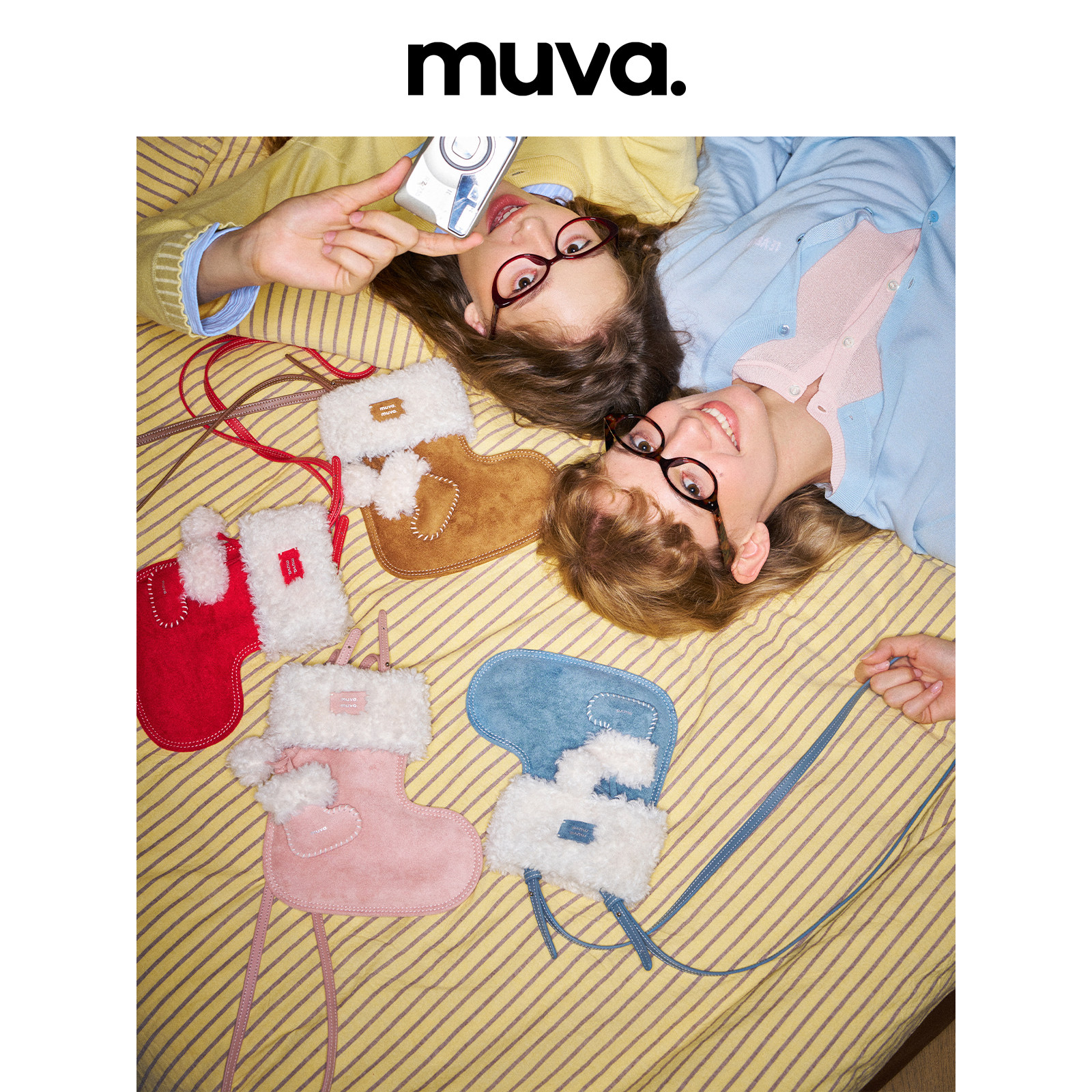 【所有女生的衣橱直播间】MUVA可爱穿搭靴子包秋冬斜挎轻便新品