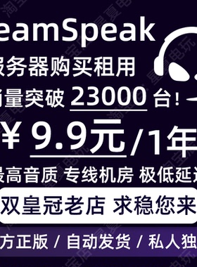 TeamSpeak3服务器购买租用 TS语音游戏开黑 TS服务器 TS3服务器