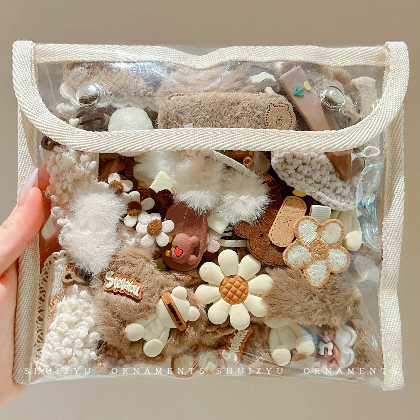 秋冬毛绒发夹女2026新款儿童侧边碎发刘海夹可爱前额夹子头饰发卡