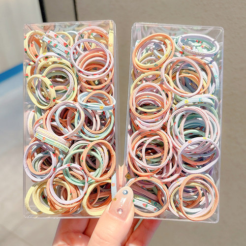 儿童弹性好不伤发小号橡皮筋宝宝扎小啾啾拇指发圈小女孩头绳发绳