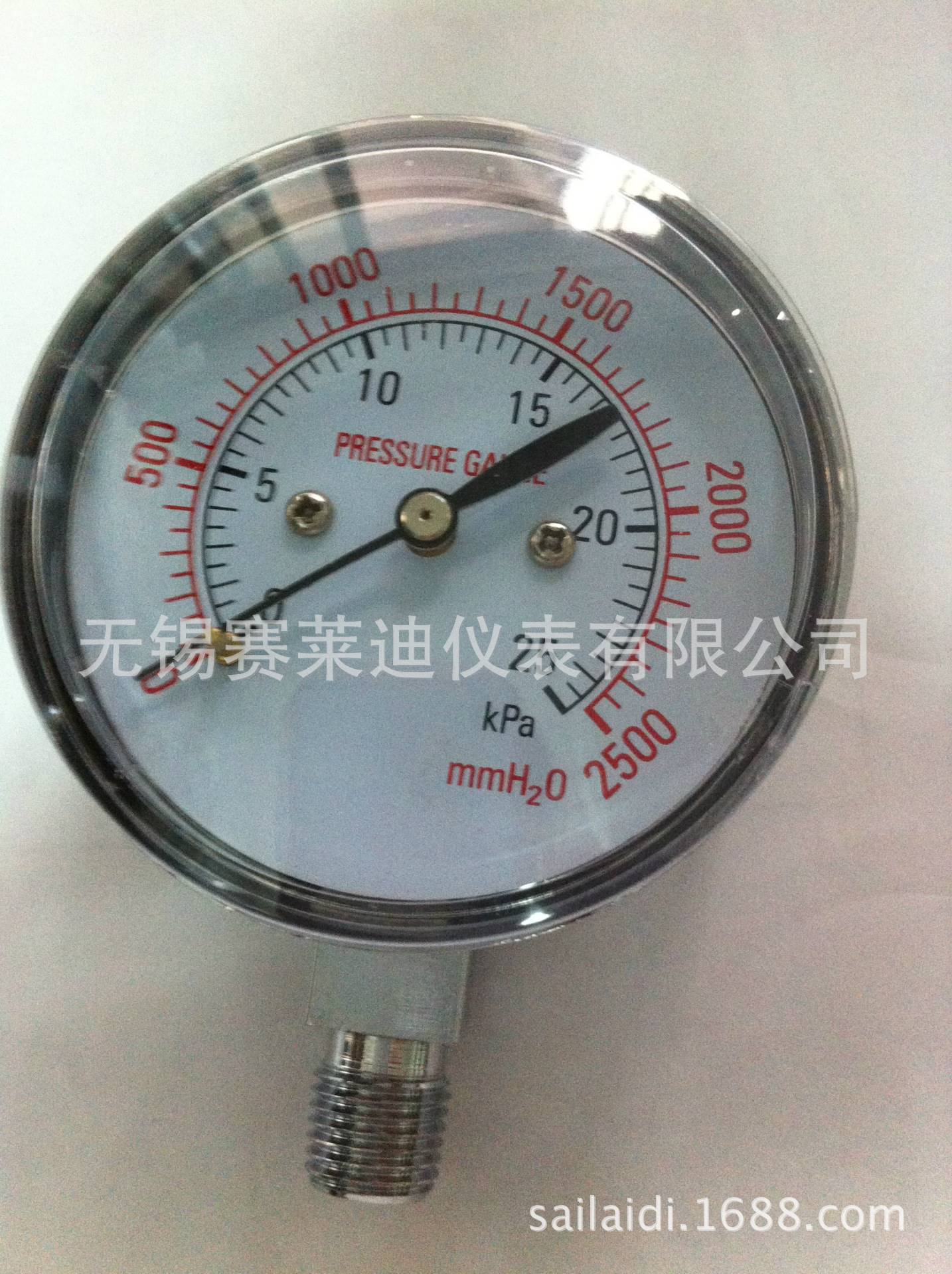 用于锅炉通风 气体管道 燃烧装置YE60的膜盒压力表