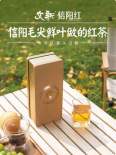 文新信阳红茶茶叶特级正宗工夫红茶花果香新茶120g观红