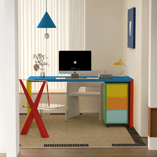 独也/Montana书桌移动桌下柜彩色办公桌多巴胺带抽屉收纳柜可定制