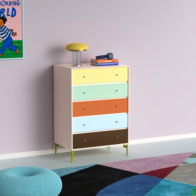 独也/Montana五斗柜北欧风客厅储物收纳柜卧室边柜多巴胺可定制