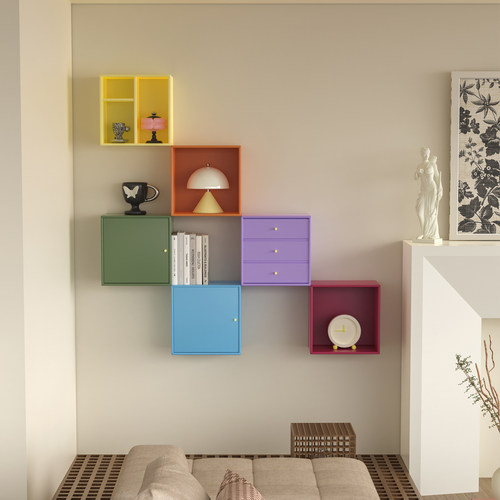 独也/Montana同款多巴胺壁挂收纳柜客厅卧室创意组合柜上墙可定制