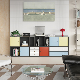 独也/Montana模块组合柜子北欧包豪斯矮书柜彩色可定制多巴胺家具