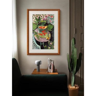 八尾金鱼》常玉艺术法式r小众复古客厅装饰画北欧玄关餐厅书房挂