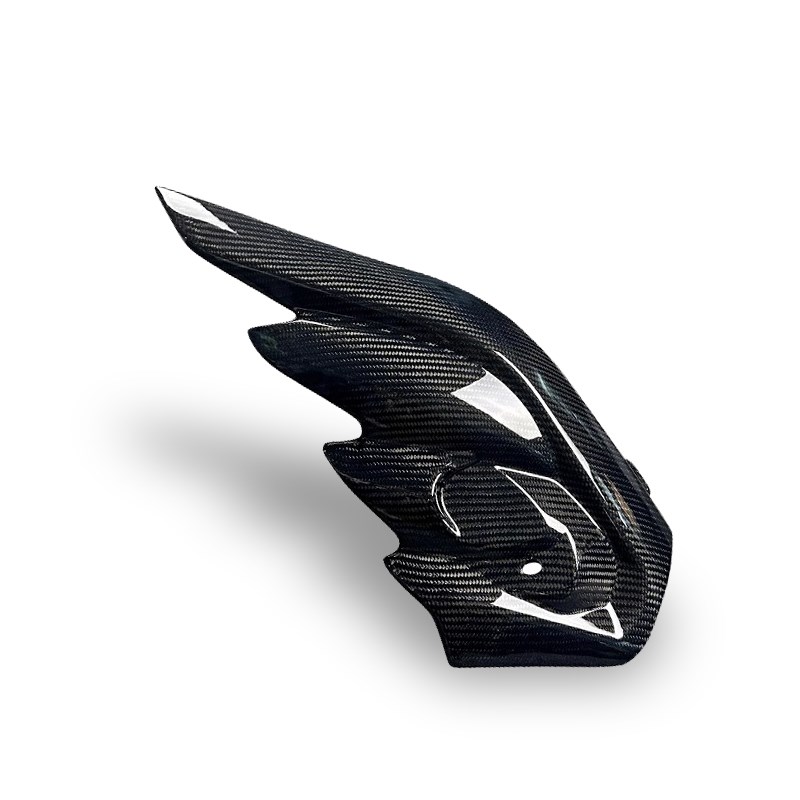 适用钱江赛921改装件碳w纤维排气盖排气罩碳纤维外壳配件