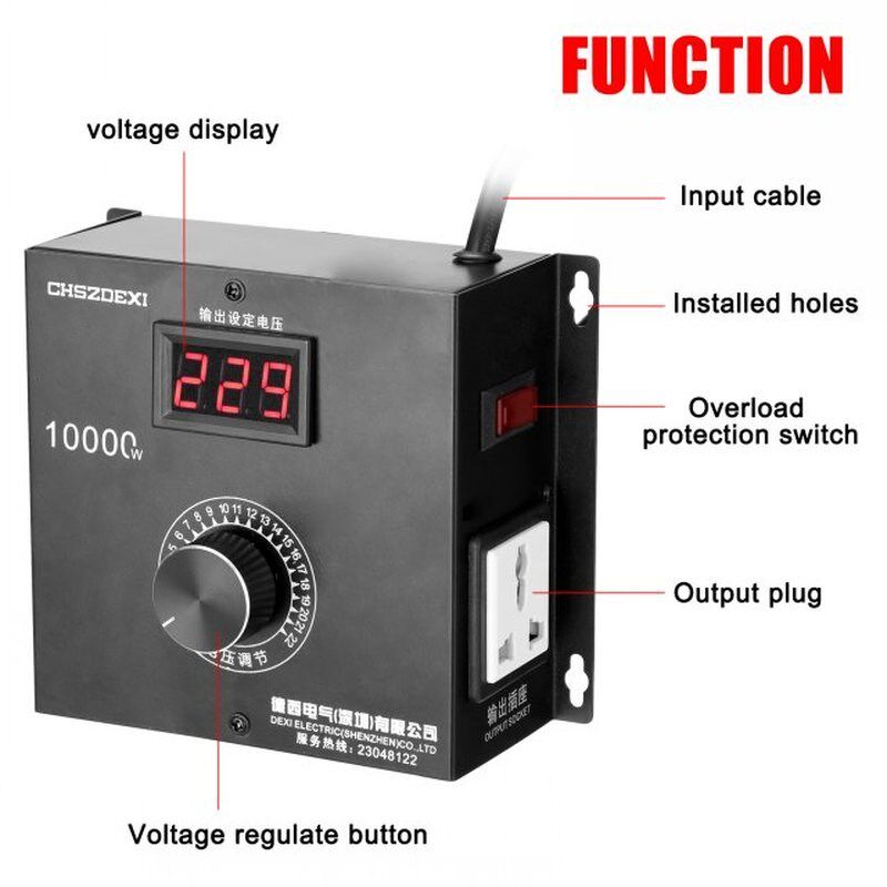 10000W Household Compact Variable Voltage Controller YPortab