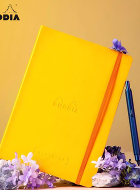 Rhodia法国罗地亚A5goal book软皮笔记本  高颜值送礼日记本手账本 学生会议商务办公防水便携记事本