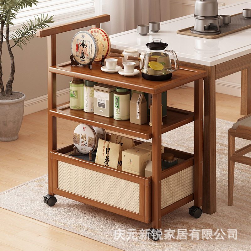 带轮茶几角几可移动小推车客厅侧边置物架沙发边柜床头零食小桌子