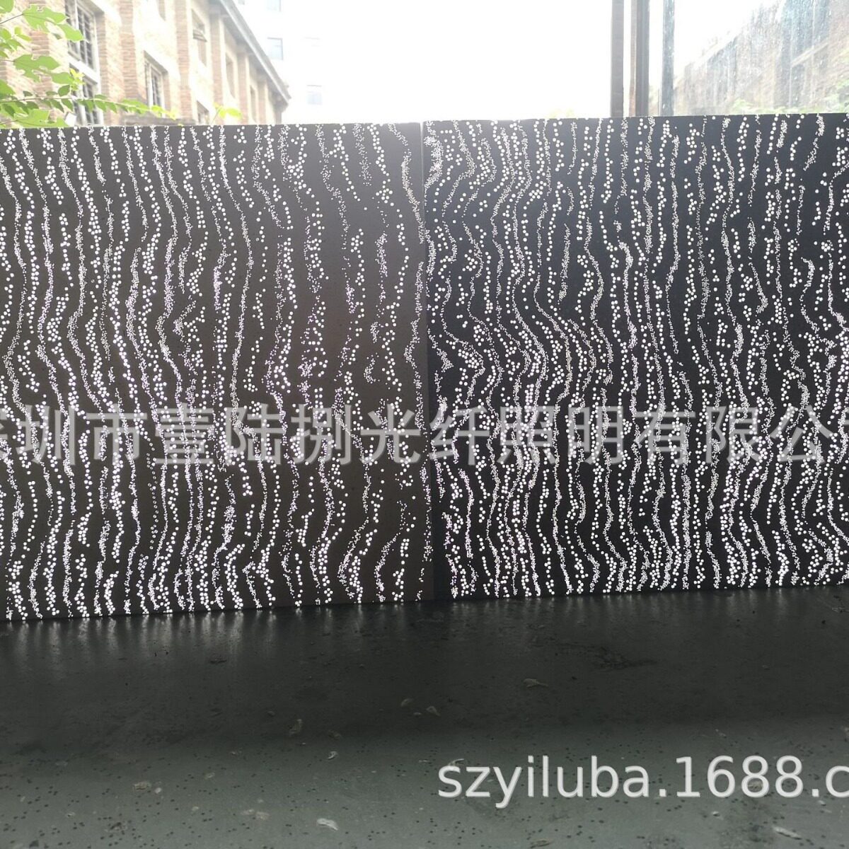 专业新型材料透光混凝土墙现浇水泥板水泥地砖导光丝导光条