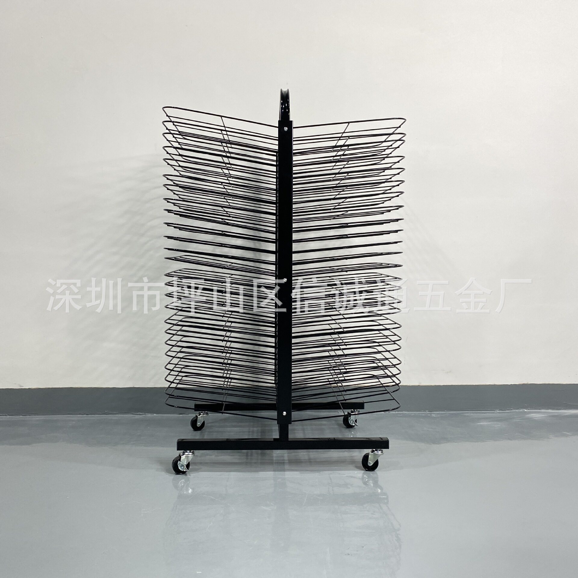 定制订做专用铁艺画纸放置收纳晒画架晒干架多层丝网展示晾画架