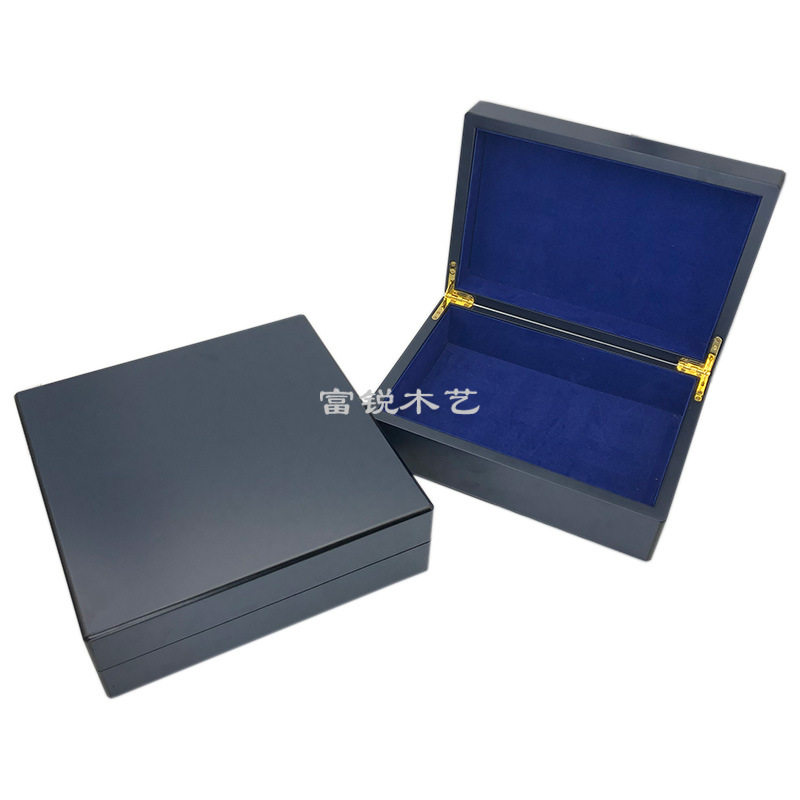 厂家定做 哑光跨境包装盒 木质外贸大枣礼品盒 翻盖带镜子木盒